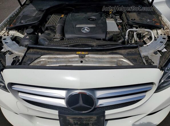55SWF4KB6HU189392 2017 MERCEDES-BENZ C-CLASS Белый Вид задней части салона