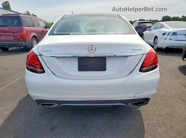 55SWF4KB6HU189392 2017 MERCEDES-BENZ C-CLASS Белый Вид сзади