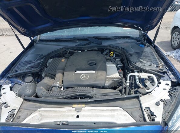 55SWF4KB6HU193443 2017 MERCEDES-BENZ C-CLASS Blue Widok z tyłu