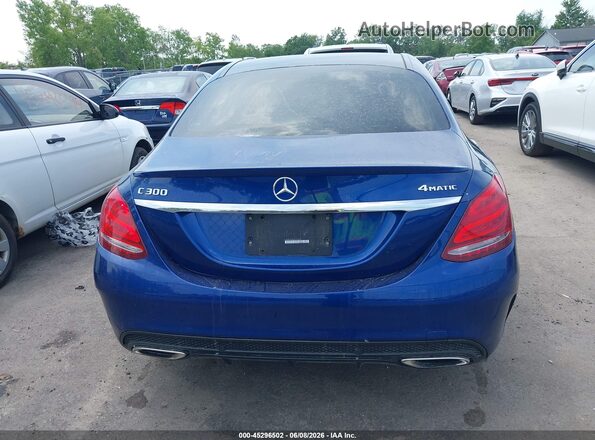 55SWF4KB6HU193443 2017 MERCEDES-BENZ C-CLASS Blue 