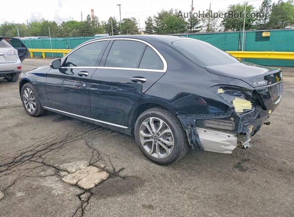 55SWF4KB6JU241934 2018 MERCEDES-BENZ C Black Tył lewy