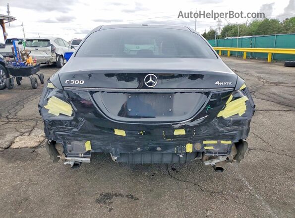55SWF4KB6JU241934 2018 MERCEDES-BENZ C Black Widok z tyłu