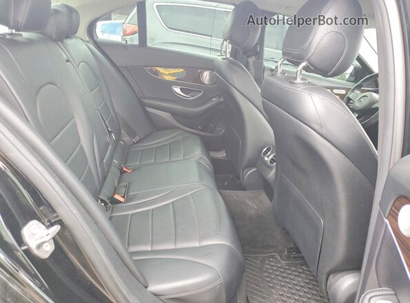 55SWF4KB6JU241934 2018 MERCEDES-BENZ C Black Widok tylnych siedzeń