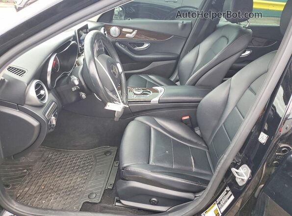 55SWF4KB6JU241934 2018 MERCEDES-BENZ C Black Widok wnętrza z przodu