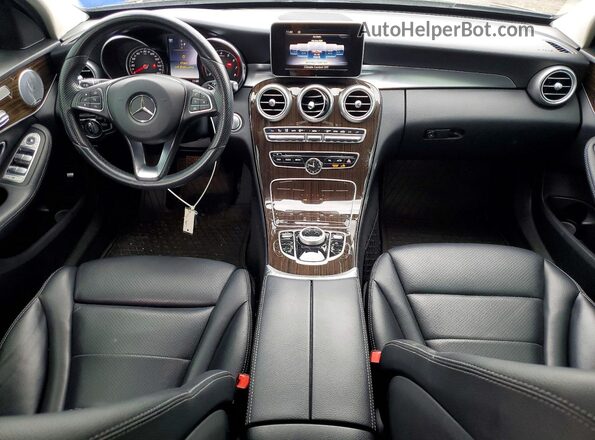 55SWF4KB6JU241934 2018 MERCEDES-BENZ C Black Widok deski rozdzielczej