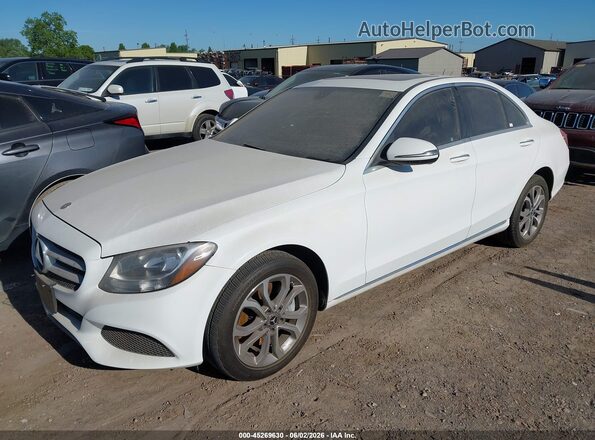 55SWF4KB6JU242940 2018 MERCEDES-BENZ C-CLASS White Front left