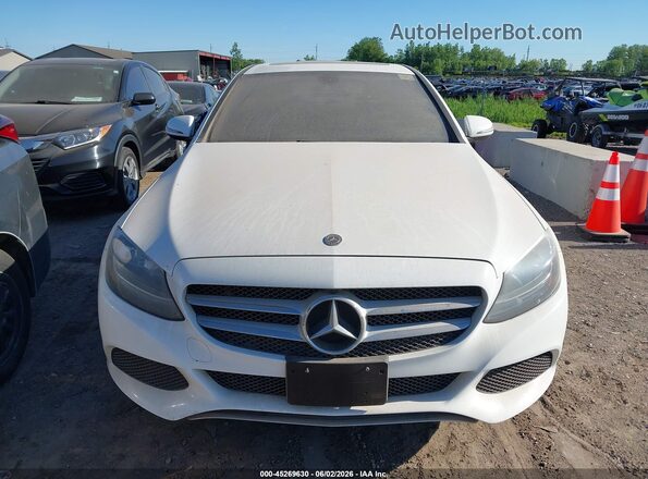 55SWF4KB6JU242940 2018 MERCEDES-BENZ C-CLASS White Instrument cluster view