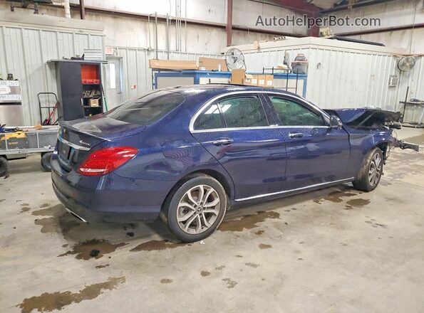 55SWF4KB6JU243280 2018 MERCEDES-BENZ C Blue Հետևի աջ