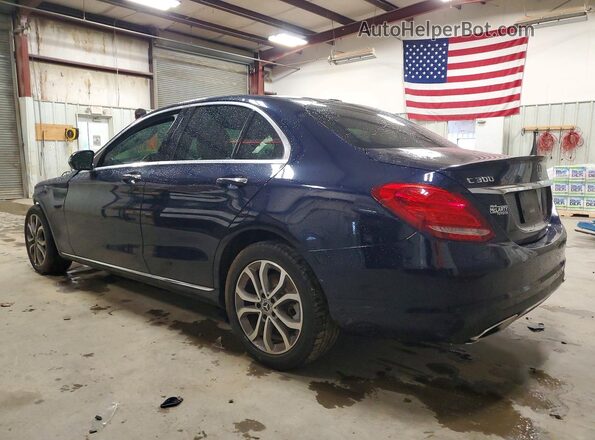 55SWF4KB6JU243280 2018 MERCEDES-BENZ C Blue Հետևի ձախ