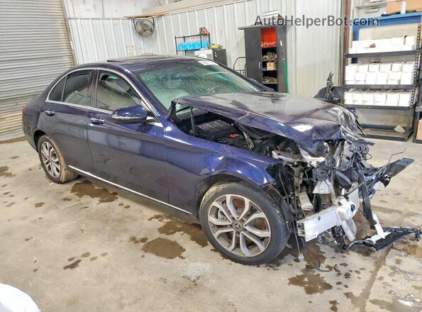 55SWF4KB6JU243280 2018 MERCEDES-BENZ C Blue Առջևի աջ