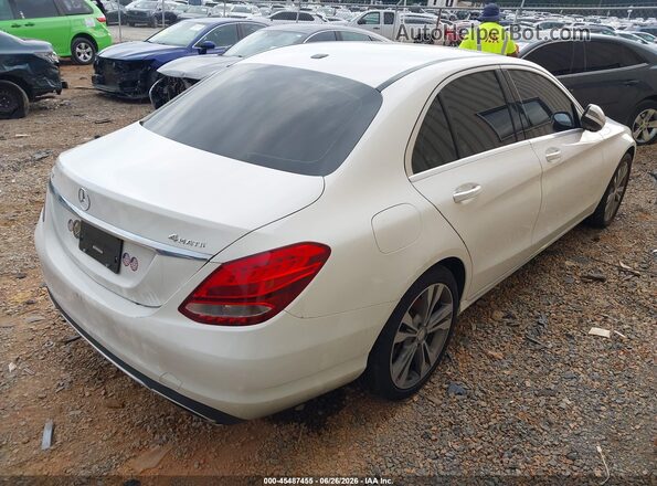 55SWF4KB7GU130933 2016 MERCEDES-BENZ C-CLASS White უკანა მარჯვენა
