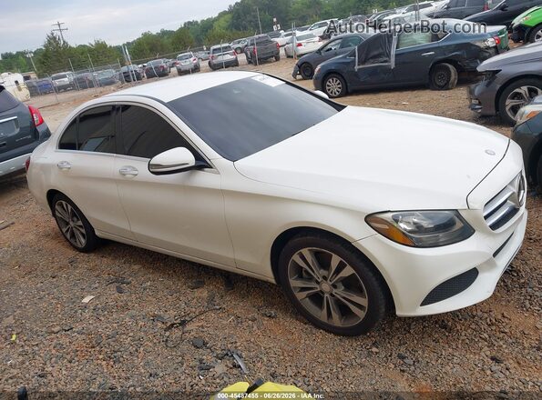 55SWF4KB7GU130933 2016 MERCEDES-BENZ C-CLASS White უკანა სალონის ხედი