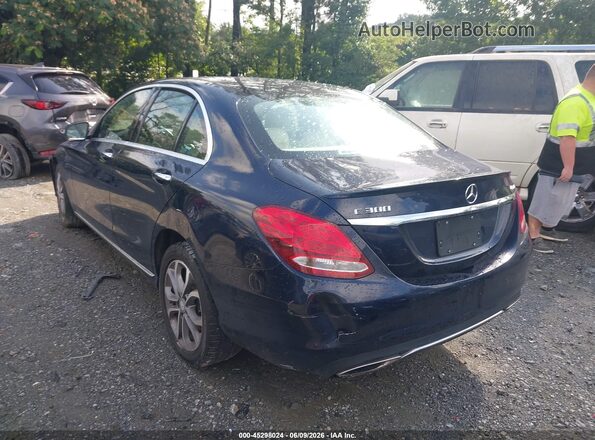 55SWF4KB7GU140281 2016 MERCEDES-BENZ C-CLASS Blue Задня ліва чверть