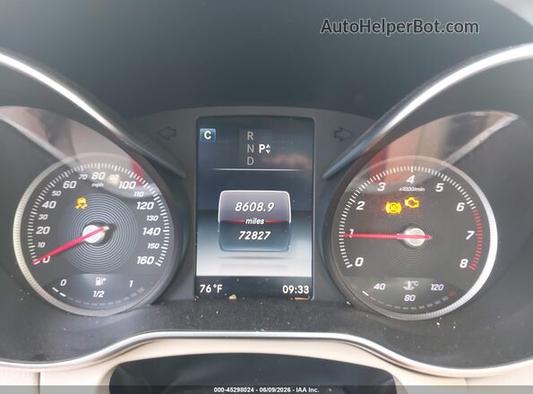 55SWF4KB7GU140281 2016 MERCEDES-BENZ C-CLASS Blue Вид задніх сидінь