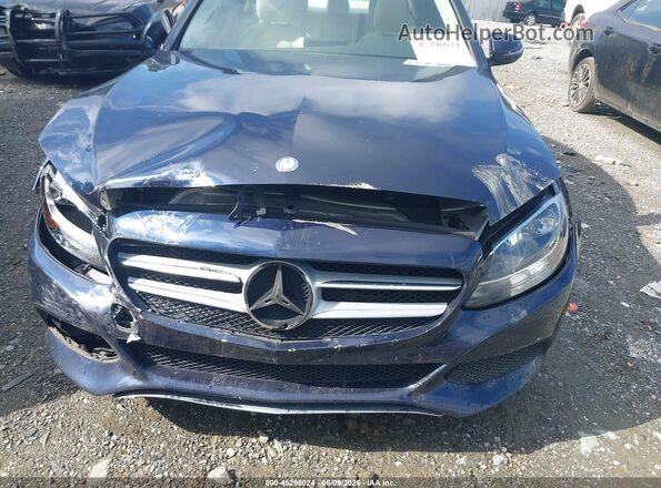55SWF4KB7GU140281 2016 MERCEDES-BENZ C-CLASS Blue Вид спереду