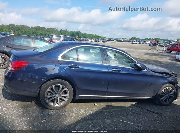 55SWF4KB7GU140281 2016 MERCEDES-BENZ C-CLASS Blue Вид задньої частини салону