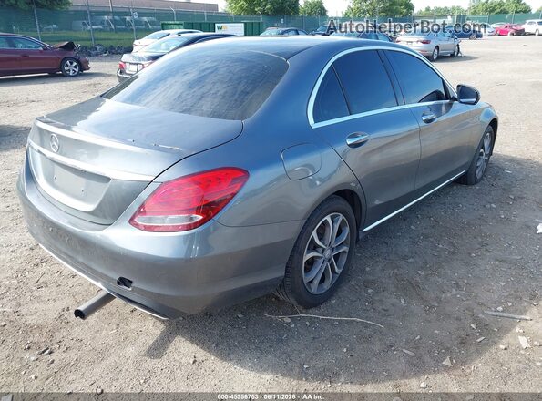 55SWF4KB7HU188641 2017 MERCEDES-BENZ C-CLASS Gray Rear right