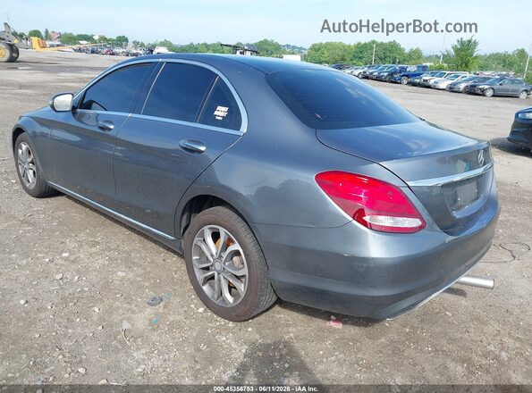 55SWF4KB7HU188641 2017 MERCEDES-BENZ C-CLASS Gray Rear left
