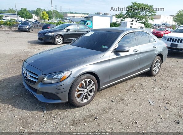 55SWF4KB7HU188641 2017 MERCEDES-BENZ C-CLASS Gray Front left