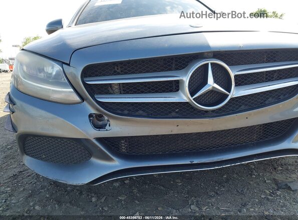 55SWF4KB7HU188641 2017 MERCEDES-BENZ C-CLASS Gray Front view