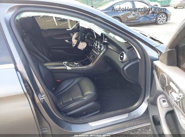 55SWF4KB7HU188641 2017 MERCEDES-BENZ C-CLASS Gray Front interior view