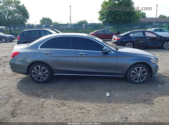 55SWF4KB7HU188641 2017 MERCEDES-BENZ C-CLASS Gray Rear interior view