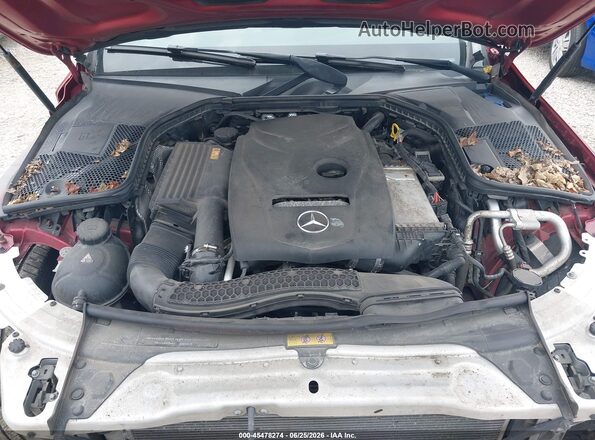 55SWF4KB7HU197193 2017 MERCEDES-BENZ C-CLASS Red Vista trasera