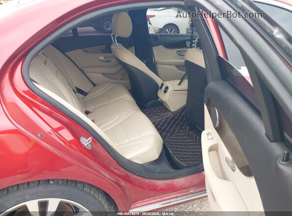 55SWF4KB7HU197193 2017 MERCEDES-BENZ C-CLASS Red Vista de la etiqueta del VIN