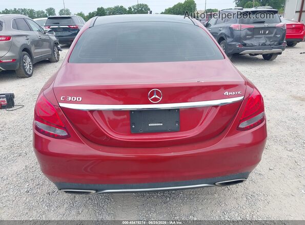 55SWF4KB7HU197193 2017 MERCEDES-BENZ C-CLASS Red 
