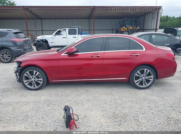 55SWF4KB7HU197193 2017 MERCEDES-BENZ C-CLASS Red 