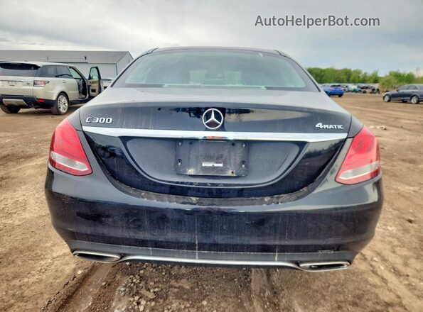 55SWF4KB7HU200111 2017 MERCEDES-BENZ C Black Հետևի տեսք