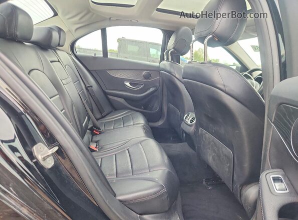 55SWF4KB7HU200111 2017 MERCEDES-BENZ C Black Հետևի նստատեղերի տեսք