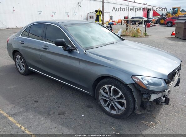 55SWF4KB7HU224506 2017 MERCEDES-BENZ C-CLASS Gray წინა ხედი