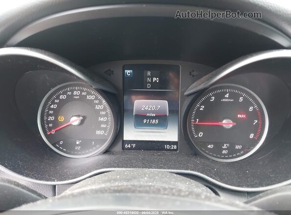 55SWF4KB7HU224506 2017 MERCEDES-BENZ C-CLASS Gray უკანა სავარძლების ხედი