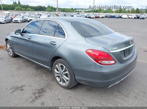 55SWF4KB7HU224506 2017 MERCEDES-BENZ C-CLASS Gray უკანა მარცხენა