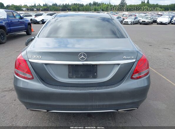 55SWF4KB7HU224506 2017 MERCEDES-BENZ C-CLASS Gray 