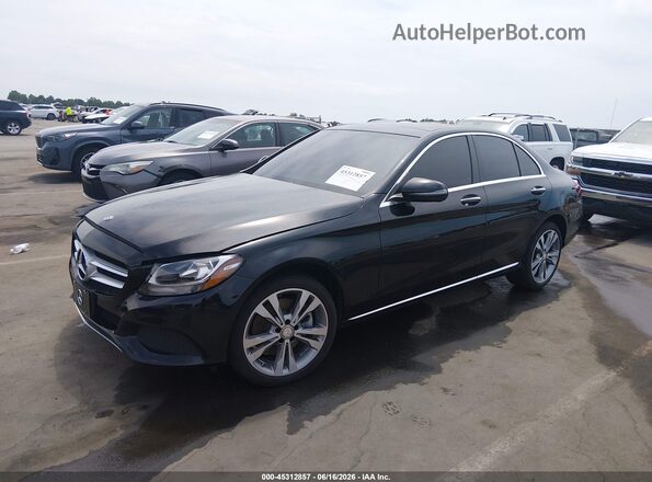55SWF4KB7JU273744 2018 MERCEDES-BENZ C-CLASS Black Front left