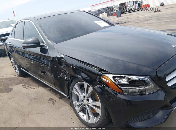 55SWF4KB7JU273744 2018 MERCEDES-BENZ C-CLASS Black Front view