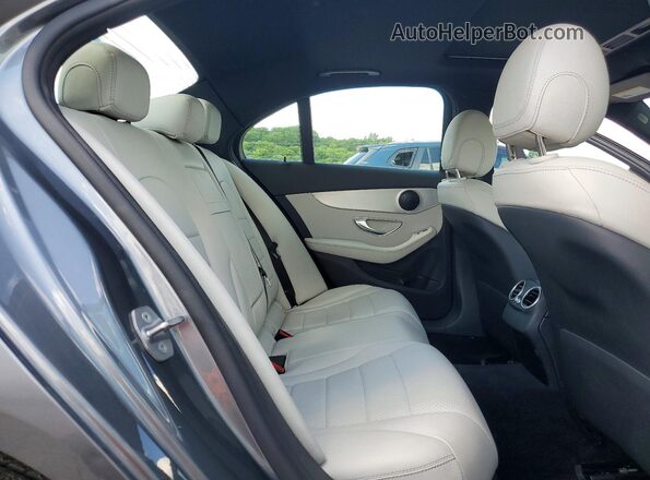 55SWF4KB7JU282475 2018 MERCEDES-BENZ C Charcoal Vista de los asientos traseros