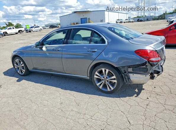 55SWF4KB7JU282475 2018 MERCEDES-BENZ C Charcoal Trasero izquierdo