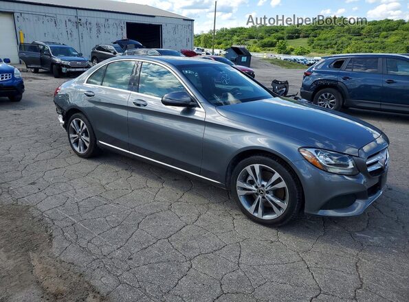 55SWF4KB7JU282475 2018 MERCEDES-BENZ C Charcoal Delantero derecho