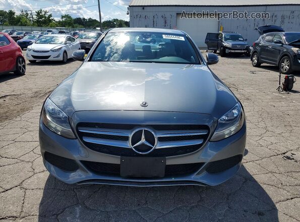 55SWF4KB7JU282475 2018 MERCEDES-BENZ C Charcoal Vista frontal