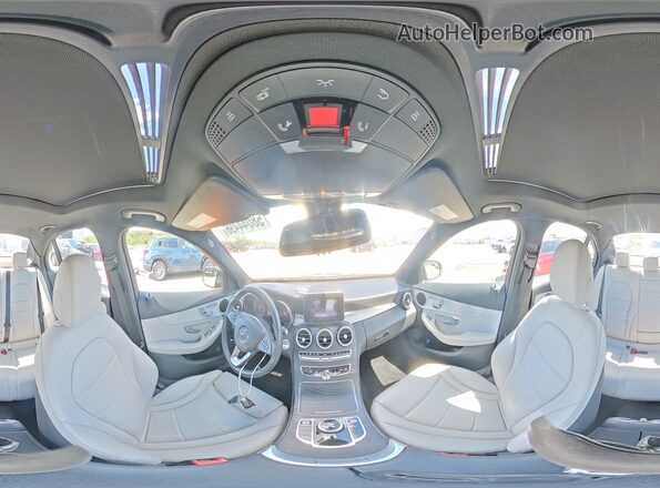 55SWF4KB7JU282475 2018 MERCEDES-BENZ C Charcoal Vista interior de 360 grados