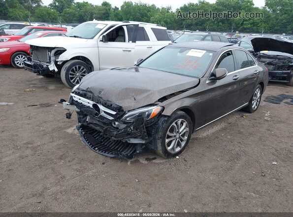 55SWF4KB8GU108584 2016 MERCEDES-BENZ C-CLASS Black Передня ліва чверть
