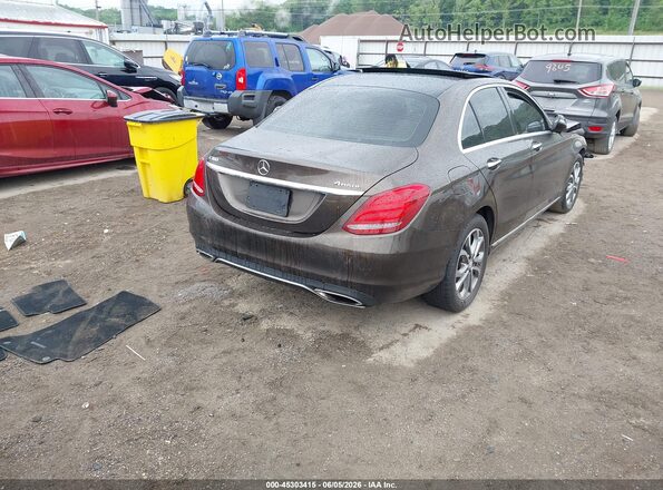 55SWF4KB8GU108584 2016 MERCEDES-BENZ C-CLASS Black Задня права чверть
