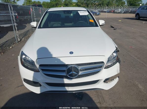 55SWF4KB8GU134635 2016 MERCEDES-BENZ C-CLASS White Вид щитка приладів