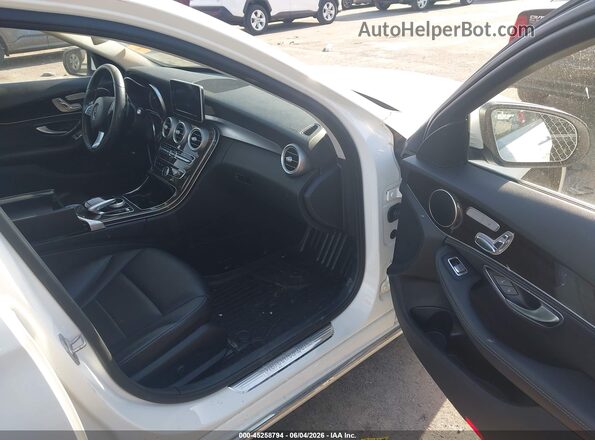 55SWF4KB8GU134635 2016 MERCEDES-BENZ C-CLASS White Вид салону спереду