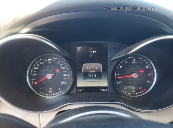55SWF4KB8GU169188 2016 MERCEDES-BENZ C-CLASS White ხელსაწყოთა პანელის ხედი