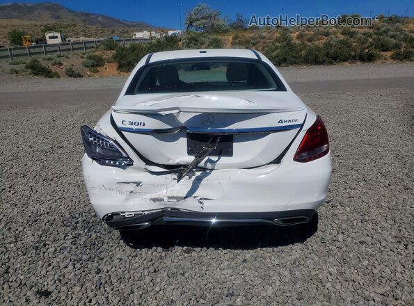 55SWF4KB8GU169188 2016 MERCEDES-BENZ C-CLASS White უკანა ხედი