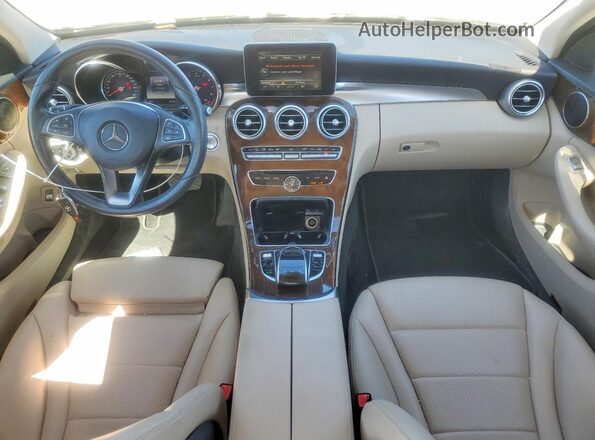 55SWF4KB8GU169188 2016 MERCEDES-BENZ C-CLASS White წინა პანელის ხედი